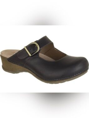 Dansko Women’s Martina Maryjane Leather Sandal Clogs Size EU 39